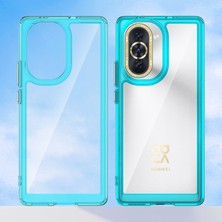 Laimtop Huawei Nova 10 Için Şeffaf Pc Arka Tpu Tampon Telefon Kılıfı - Turkuvaz (Yurt Dışından)