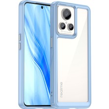 Laimtop Realme Gt2 Explorer Master Için Şeffaf Pc Arka Tpu Tampon Telefon Kılıfı - Mavi (Yurt Dışından)