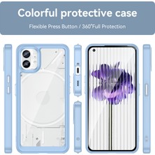 Laimtop Nothing Phone 1 Için Şeffaf Pc Arka Tpu Tampon Telefon Kılıfı - Mavi (Yurt Dışından)