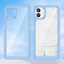 Laimtop Nothing Phone 1 Için Şeffaf Pc Arka Tpu Tampon Telefon Kılıfı - Mavi (Yurt Dışından)