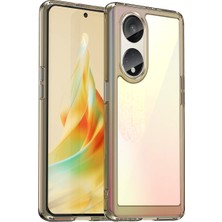 Laimtop Oppo Reno8 T 5g Için Şeffaf Pc Arka Tpu Tampon Telefon Kılıfı - Gri (Yurt Dışından)