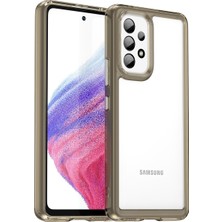 Laimtop Samsung Galaxy A53 5g Için Şeffaf Pc Arka Tpu Tampon Telefon Kılıfı - Gri (Yurt Dışından)