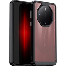 Laimtop Huawei Mate 60 Rs Ultimate Için Şeffaf Pc Arka Tpu Tampon Telefon Kılıfı - Siyah (Yurt Dışından)