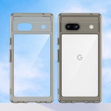 Laimtop Google Pixel 7A Için Şeffaf Pc Arka Tpu Tampon Telefon Kılıfı - Gri (Yurt Dışından)