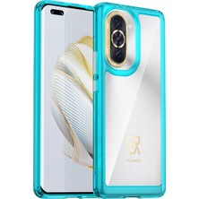 Laimtop Huawei Nova 10 Pro Için Şeffaf Pc Arka Tpu Tampon Telefon Kılıfı - Turkuvaz (Yurt Dışından)