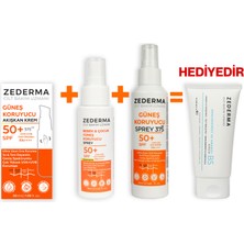 Güneş Koruyucu Set Güneş Koruyucu 50ML Krem 150 ml Sprey 75 ml Bebek Sprey Nemlendirici Krem