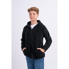 Sweet's Collection Unisex Kız Erkek Genç Çocuk Welsoft Peluş Cepli Ceket