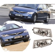 Ns Nilser Auto Parts Honda Civic Fd6 Sağ-Sol Ön Sis Lambası Ampullü Takım 2007-2009