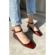 Moda Adam Kadın Moli Babet Ayakkabı - Bordo-Rugan