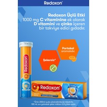 Redoxon Üçlü Etki 15 Efervesan Tablet I 1000 mg C Vitamini, D Vitamini ve Çinko İçeren Takviye Edici Gıda