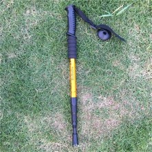 Chaoduo Shop Sarı Düz ​​el Stili Anti Şok Trekking Pole Ultralight Bastonlar Ayarlanabilir Yürüyüş Bastonları Nordic Yürüyüş Sopaları Için Teleskopik Koltuk Değneği (Yurt Dışından)