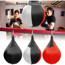 Chaoduo Shop Siyah Stil Pu Deri Boks Hız Topu Armut Şeklindeki Dövüş Topu Asılı Boks Torbası Eğitim Fitness Sporları Mma Muay Thai Punch Boxe (Yurt Dışından)