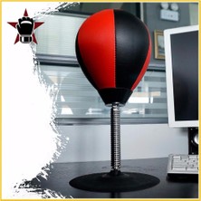 Chaoduo Shop Kırmızı Siyah Stil Yüksek Li Masa Boks Boks Torbası Hız Topu Çantaları Pu Punch Eğitimi Fitness Sporları Pratik Stres Bırakma (Yurt Dışından)