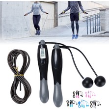 Chaoduo Shop Gri Çift Kullanımlı Stil Sayaçlı Akülü Atlama Ipleri Dijital Atlama Akıllı Atlama Ipi 4 Modlu Fitness Vücut Geliştirme Fitness Için Egzersiz Ipi (Yurt Dışından)