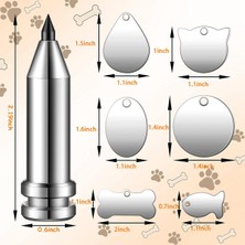 Vigortrading Gravür Aleti-1 x Gravür Gravür Aleti 6 Farklı Şekilde 6 x Metal Gravür Boşluğu-Gümüş (Yurt Dışından)
