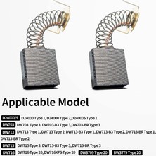 Vigortrading 8x Karbon Motor Fırçaları Dewalt D24000/DW713 Gönye Testere, Sürgülü Masa Testere, Elektrikli Güç Aracı Için Uyumlu (Yurt Dışından)