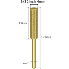 Vigortrading Zoroom 8 Adet Yüksek Sertlik Elmas Testere Bileyici-Taş Dosya, Elmas Bileme Tekerlekleri Testere Dosyası (5/32 Inç, 4.0mm) (Yurt Dışından)