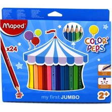 Maped 834013 24 Renk Color Peps Jumbo Kuru Boya