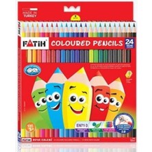 Fatih 24'lü Tam Boy Kuru Boya Kalemi 24 Renk Kuru Boya
