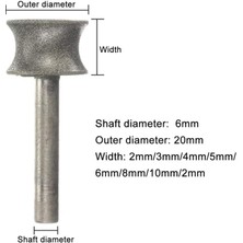 Pdrplnt Cam Uçak Düz Kenar Pahı (3mm) Için Elmas Taşlama Tekerleği (Yurt Dışından)