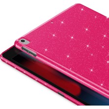 Case 4u Apple iPad Pro 10.5 (7.nesil) Glittered Glossy Look Tablet Koton Kılıf Koyu Pembe