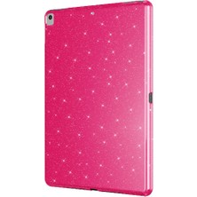 Case 4u Apple iPad Pro 10.5 (7.nesil) Glittered Glossy Look Tablet Koton Kılıf Koyu Pembe