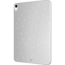 Case 4u Apple iPad 10.9 2022 (10.nesil) Glittered Shiny Look Tablet Koton Kılıf Gümüş