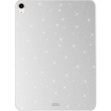 Case 4u Apple iPad 10.9 2022 (10.nesil) Glittered Shiny Look Tablet Koton Kılıf Gümüş