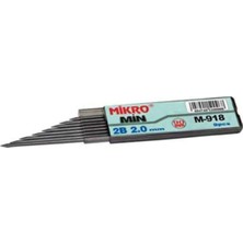 Mikro Min 2.0 2B Kalem Ucu 90 mm 6 Adet Siyah Renkli Kullanım İçin Uygun