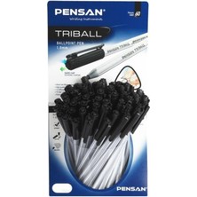 Pensan Trıball Tükenmez Kalem Siyah 60 Lı Stand