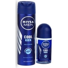Nivea Niveamen Erkek Sprey Deodorant Cool Kick Fresh 150ML ve  Roll-On Cool Kick Fresh 50ML