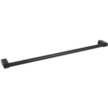 Jbox Mutfak Askılık - Banyo- Askılık Genel Amaçlı Duvar Askısı 60 cm Boru 6 Adet Askı (Siyahrenk)