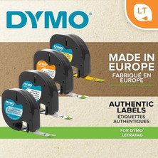 Dymo Letratag Şerit Kağıt 12 mm * 4 mt Beyaz (59421)