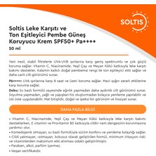 Leke Karşıtı ve Ton Eşitleyici Pembe Güneş Koruyucu Krem SPF50+ Pa++++, 50 ml