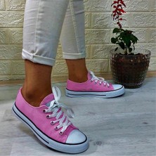 Fiyra 554 Pembe Kısa Unisex Sneaker Keten Spor Ayakkabı