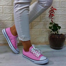 Fiyra 554 Pembe Kısa Unisex Sneaker Keten Spor Ayakkabı