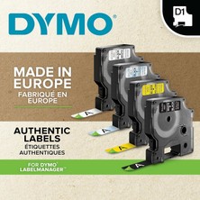 Dymo D1 Yedek Şerit 12 mm * 7 mt Siyah/beyaz (45021)