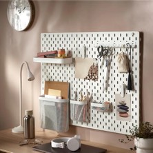 IKEA Skadıs Beyaz 76X56 cm Çok Amaçlı Pano Pegboard