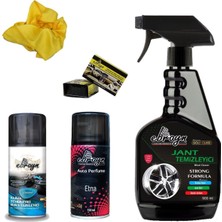 Ebrayn Klima Temizleyici+Oto PARFÜM+500ML Jant Temizleyici +Göğüs Parlatıcı+Mikrofiber Bez - 6 Parça