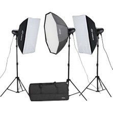 Visico VL-400 Iı Plus Elfin 3'lü Paraflaş Kiti