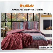 Özdilek Çift Kişilik Ranforce Nevresim Takımı Trendy Batt.bordo Mimbre