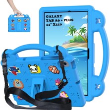 MTK Moveteck Samsung Galaxy Tab A9 Plus 11 Inç SM-X210 Çocuklar Için Tablet Kılıf Askılı Standlı Nemo Karikatürlü Kids Okul Kılıfı