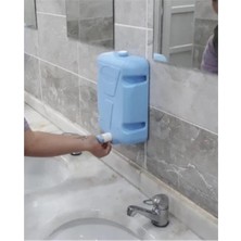 Hilal Kimya  Yüksek Kapasiteli Okul, İşyeri ve Toplu Kullanım Alanları İçin 5kg Sıvı Sabunluk  Butonlu Mavi