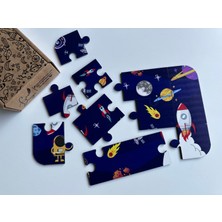 Ceo Design Uzay Puzzle 10 Parça Ahşap 2+ Yaş Bebek Eğitici Oyun