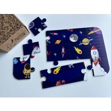 Ceo Design Uzay Puzzle 10 Parça Ahşap 2+ Yaş Bebek Eğitici Oyun