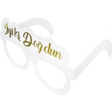 Hayaller Dükkanı Gözlük Maske Varak  Iyiki Doğdun Altın Pk:8