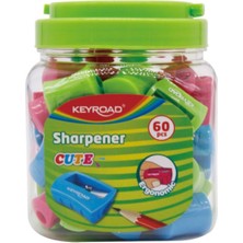 Keyroad Cute Kalemtıraş 60 Adet 3 Renk