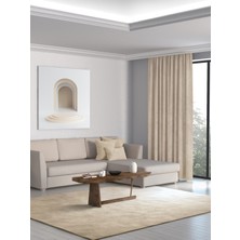 Perle Home Daily Series Bej Ada Fon Perde