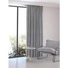 Perle Home Daily Series Açık Gri Ada Fon Perde