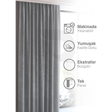 Perle Home Daily Series Açık Gri Ada Fon Perde